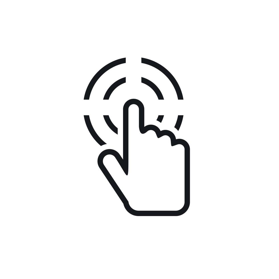 Click icon, simple style vector