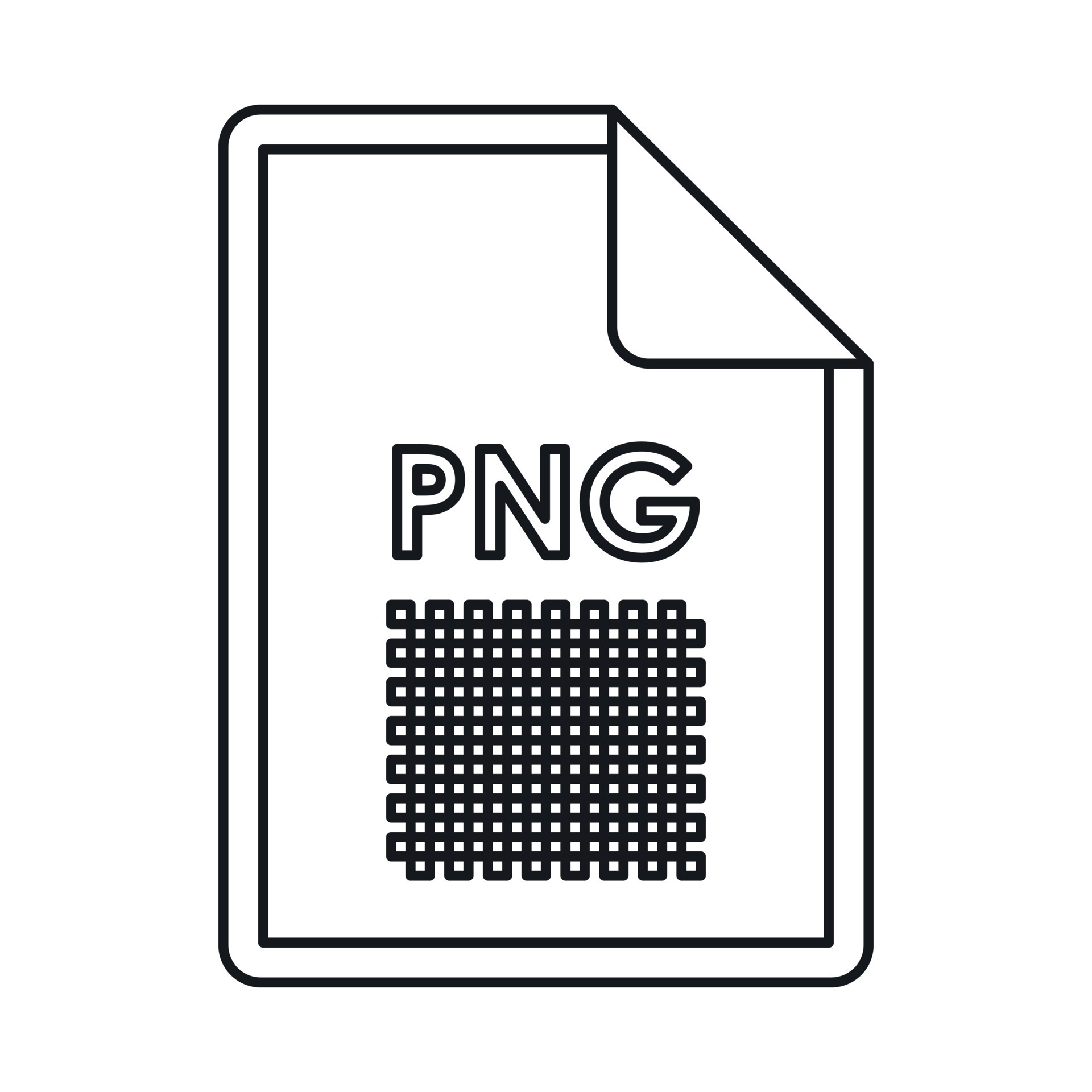 Png image file extension icon outline style 14581641 vector art at