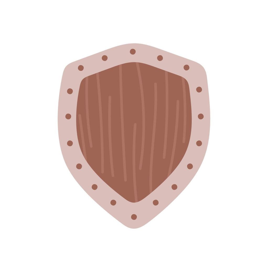 Simple shield flat logo template. Shielding vector icon,
