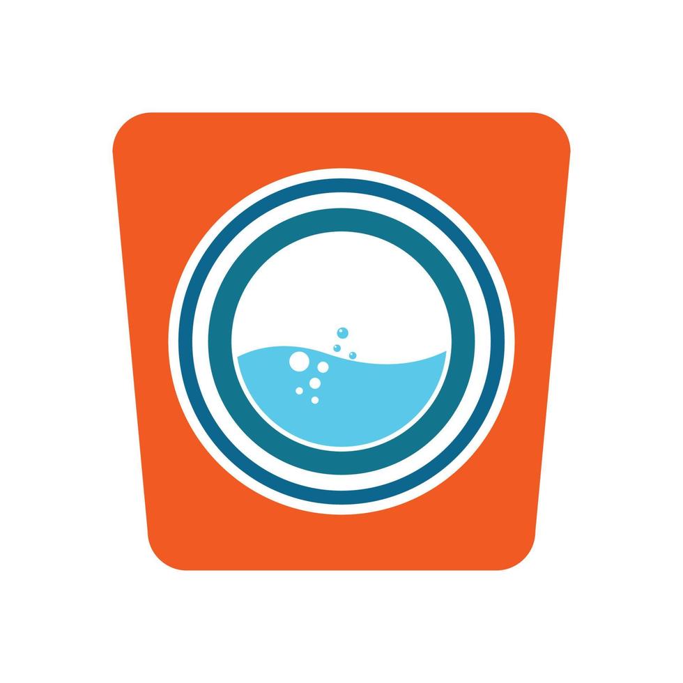Laundry logo images illustration vector