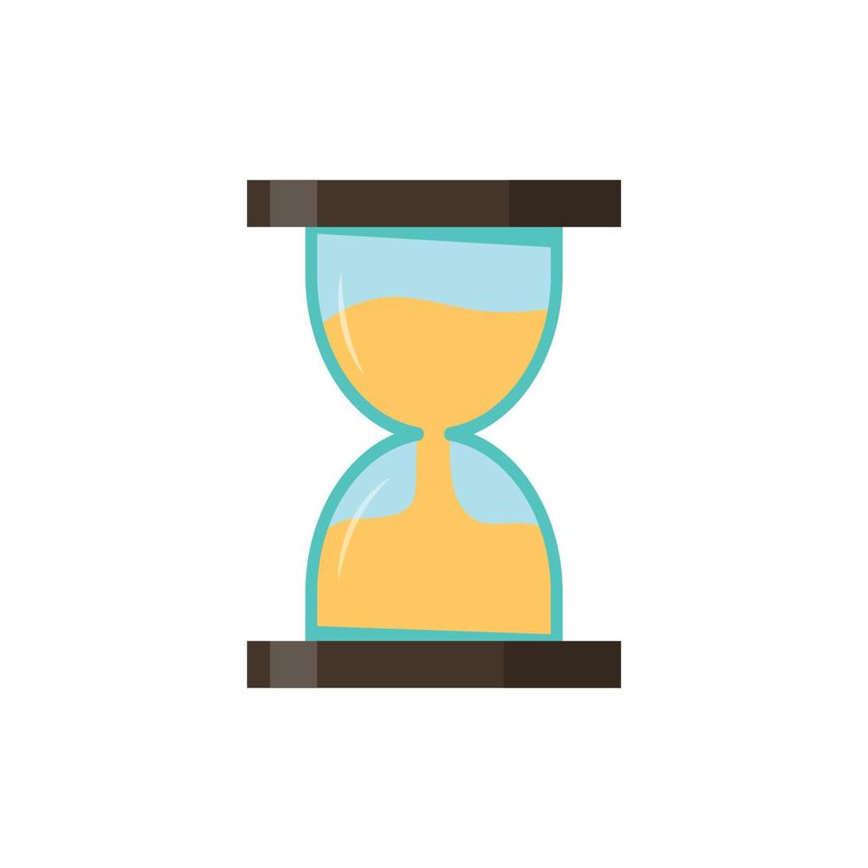 Hourglass vector. Hourglass illustration in flat style vector