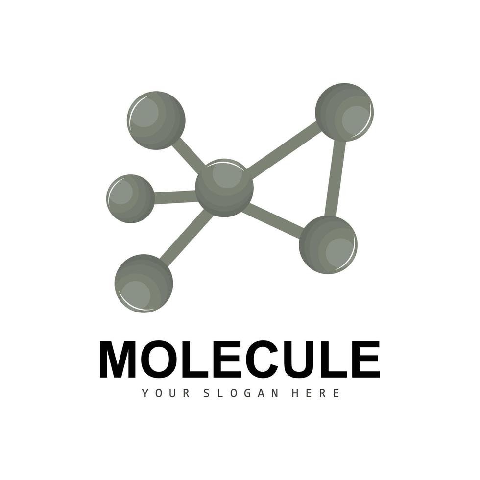 Neuron Logo, Molecule Logo Design, Vector AND, Template Illustration