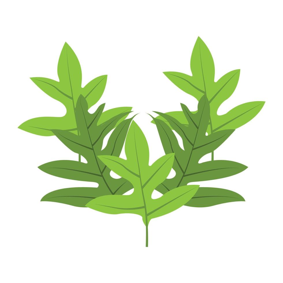 logotipo de hoja diseño de planta verde hojas de árboles ilustración de plantilla de marca de producto vector