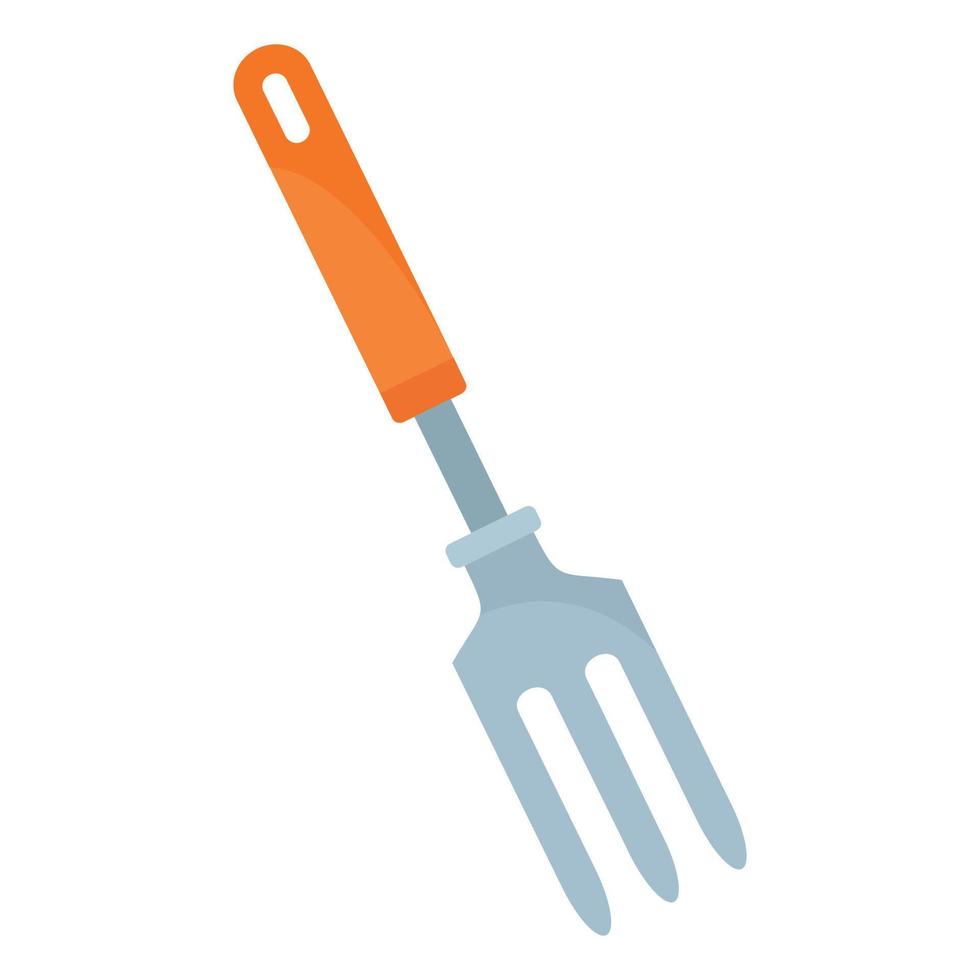 Plant rake icon, flat style vector