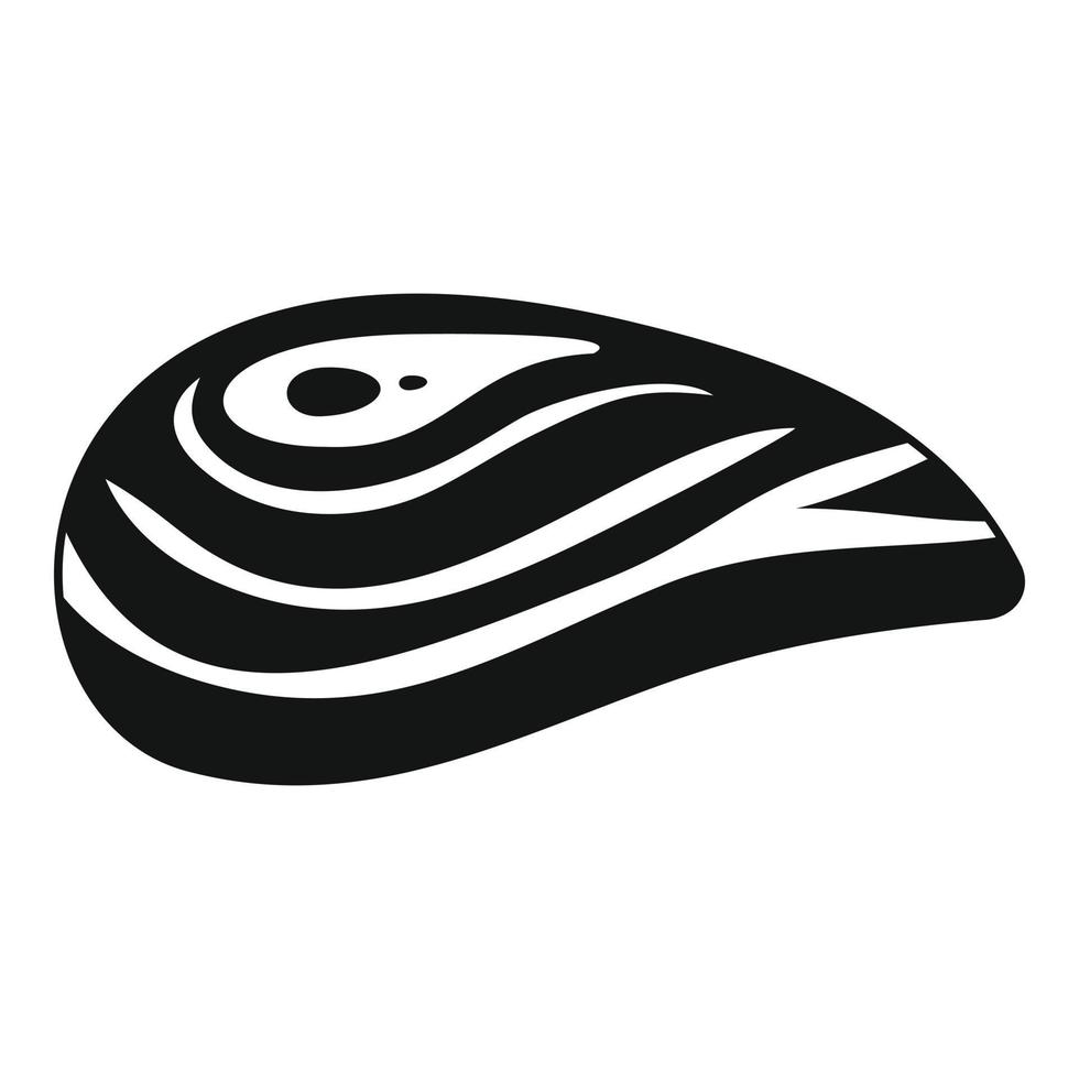 Aquatic shell icon, simple style vector