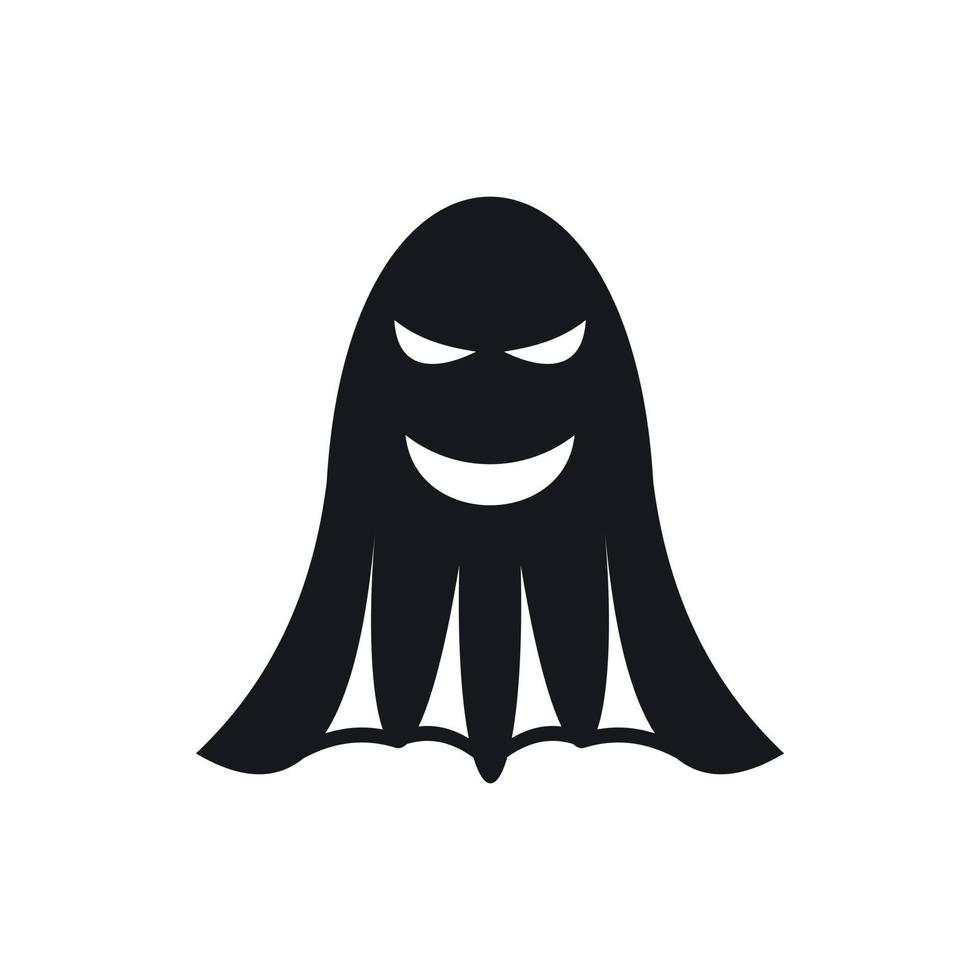 Ghost icon, simple style vector