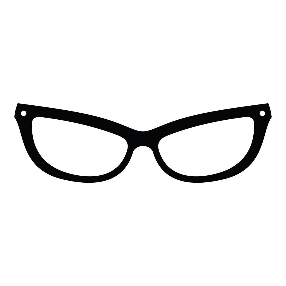 Astigmatic eyeglasses icon, simple style. vector