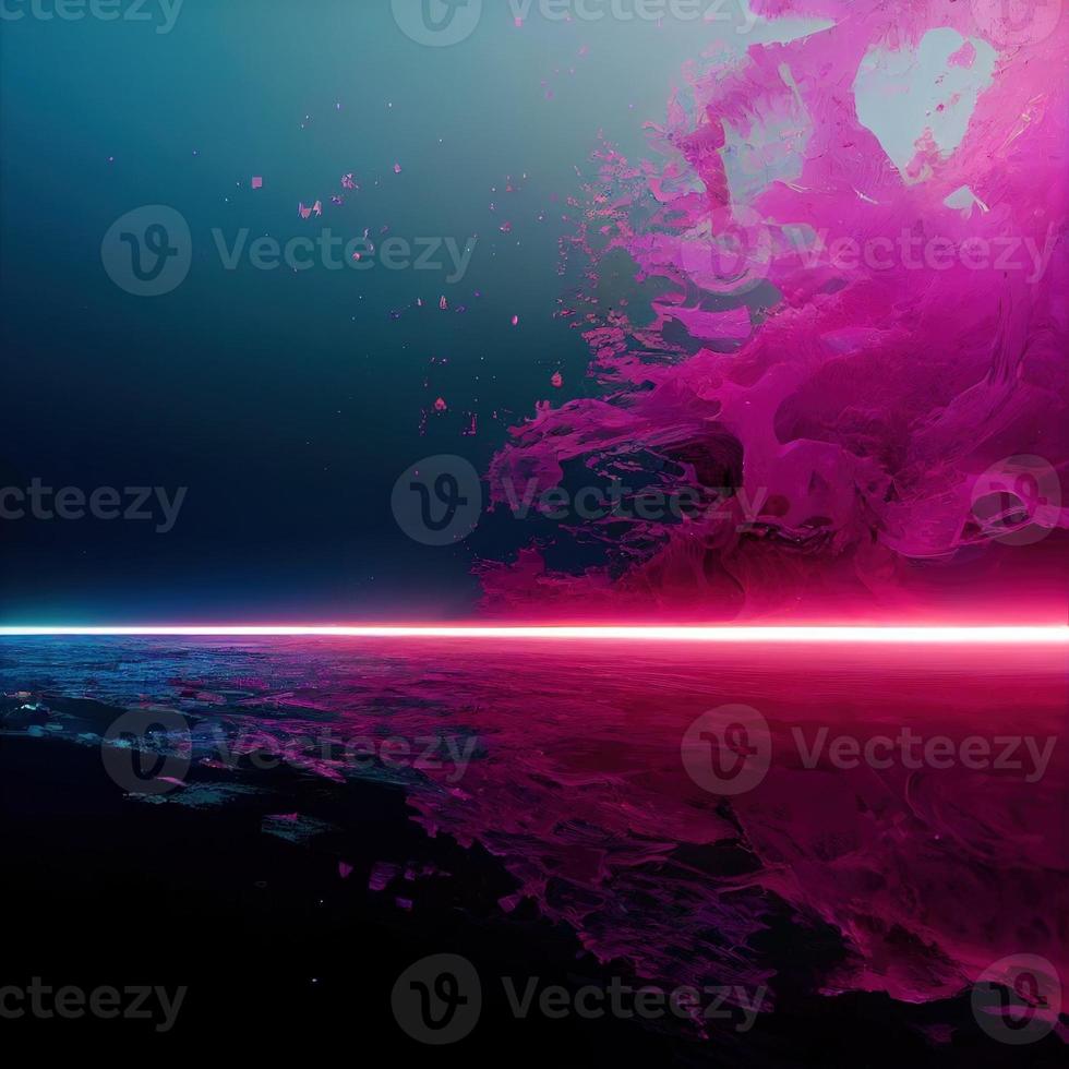 Cyan and magenta abstract background photo
