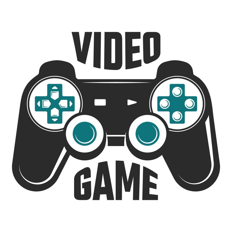 diseño de camisetas de videojuegos controlador de juegos garabato arte vectorial de joystick. gamepad vectorial estilo garabato. vector