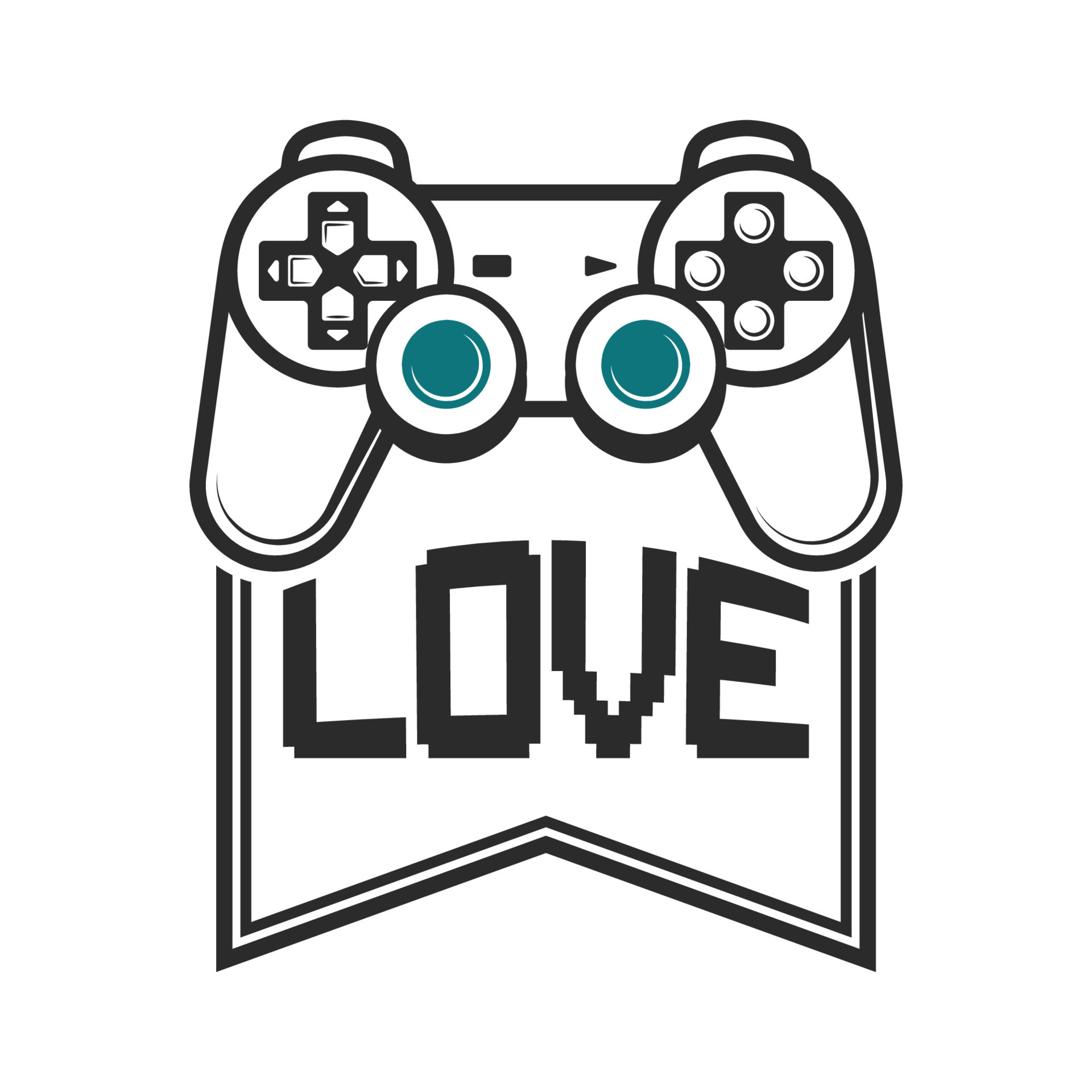 Video Gaming T Shirt Design game controller doodle Vector art of