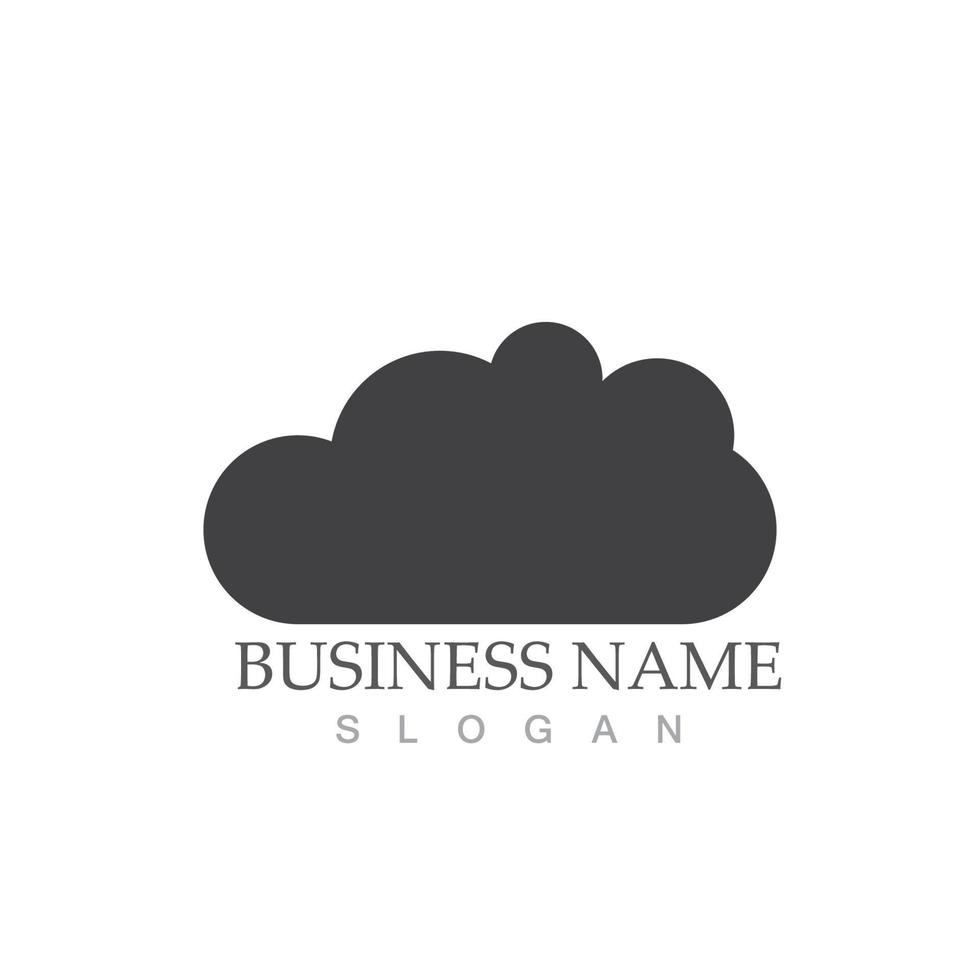 Cloud template icon vector