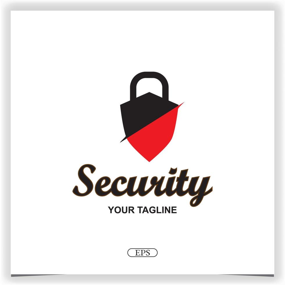 Padlock logo bussines design premium elegant template vector eps 10