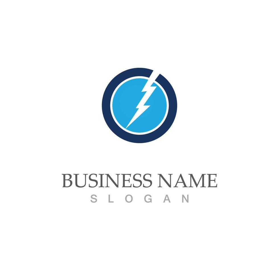 Thunderbolt logo logo vector illustration