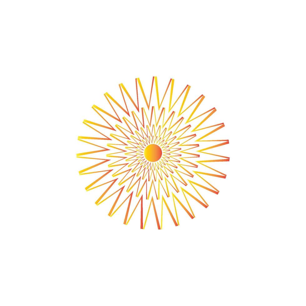 icono de ilustración de vector de sol