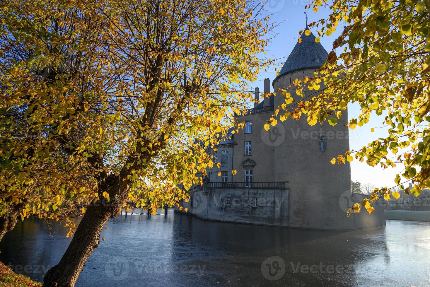 autumn at a castle in westphalia photo