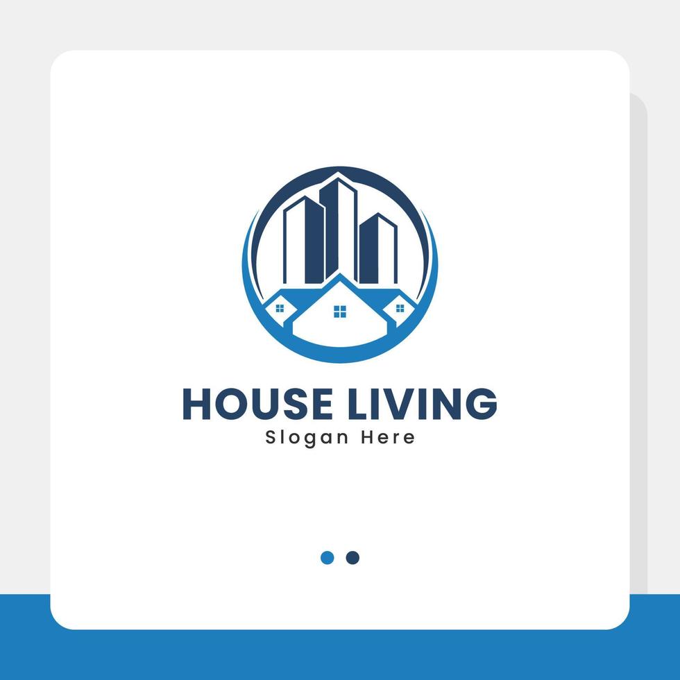 house living logo vector