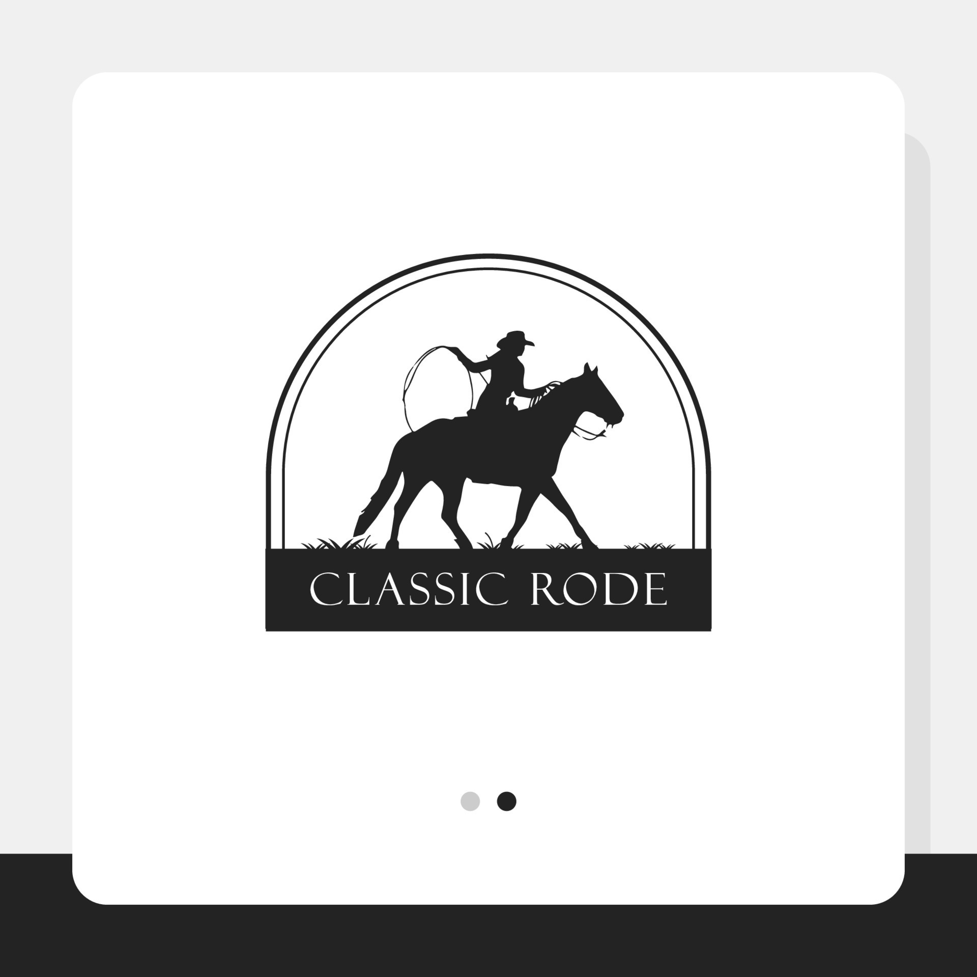Classic Rode Logo 14583128 Vector Art at Vecteezy