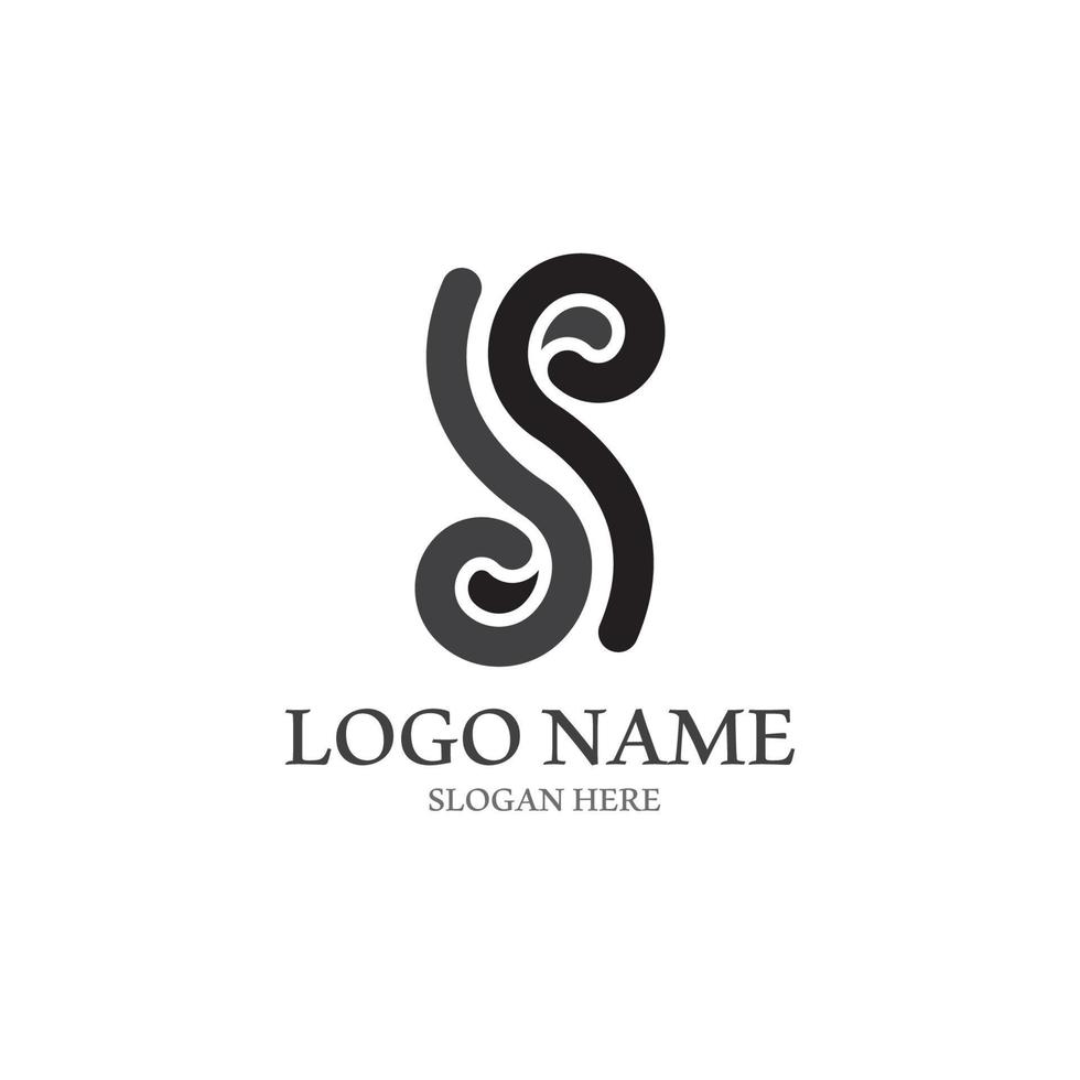 diseño de logotipo de letra s corporativa de negocios vector