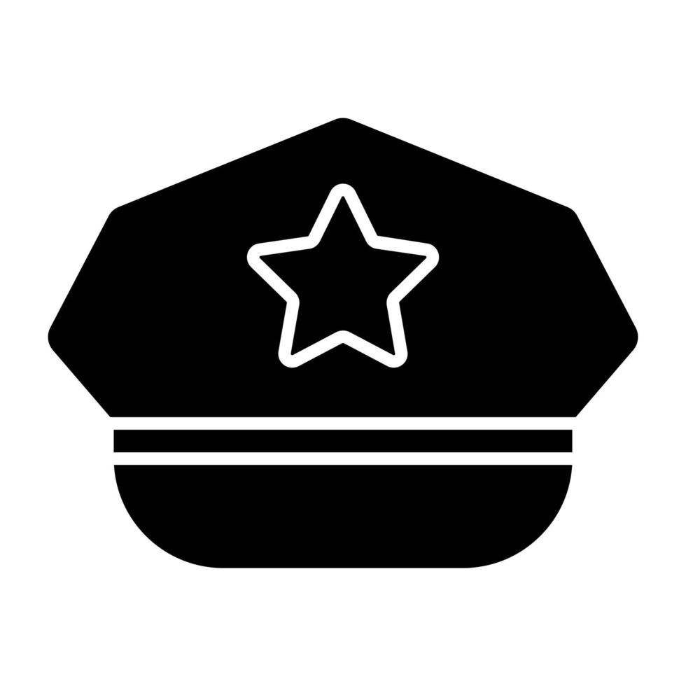 diseño vectorial de moda de gorra de policía vector