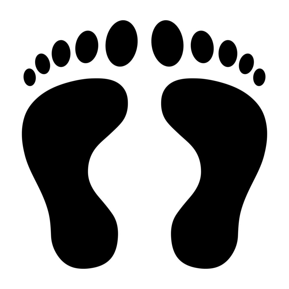 Perfect design icon of footprints vector