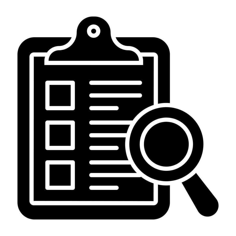 Modern design icon of search list vector