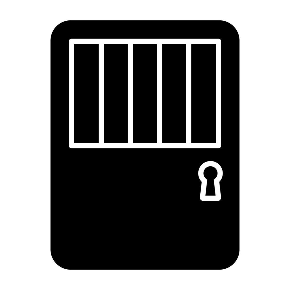 A unique design icon of jail vector