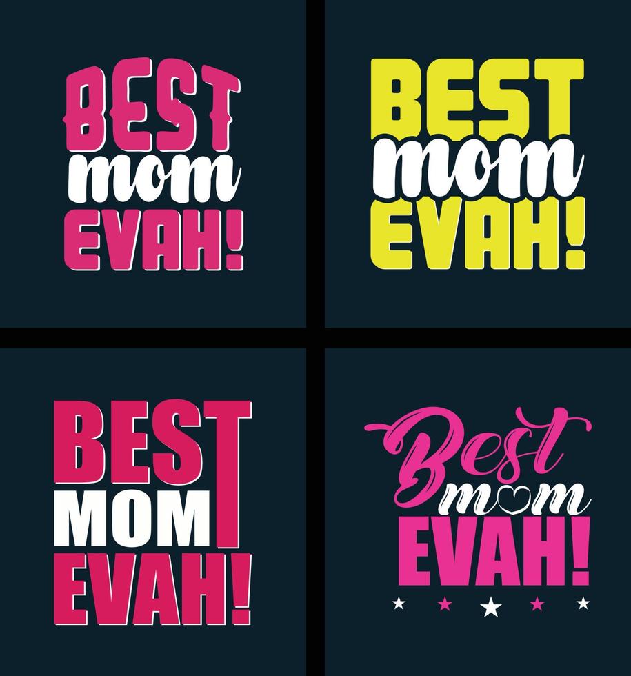 Happy mothers day modern trendy motivational typography design for t shirt print vector