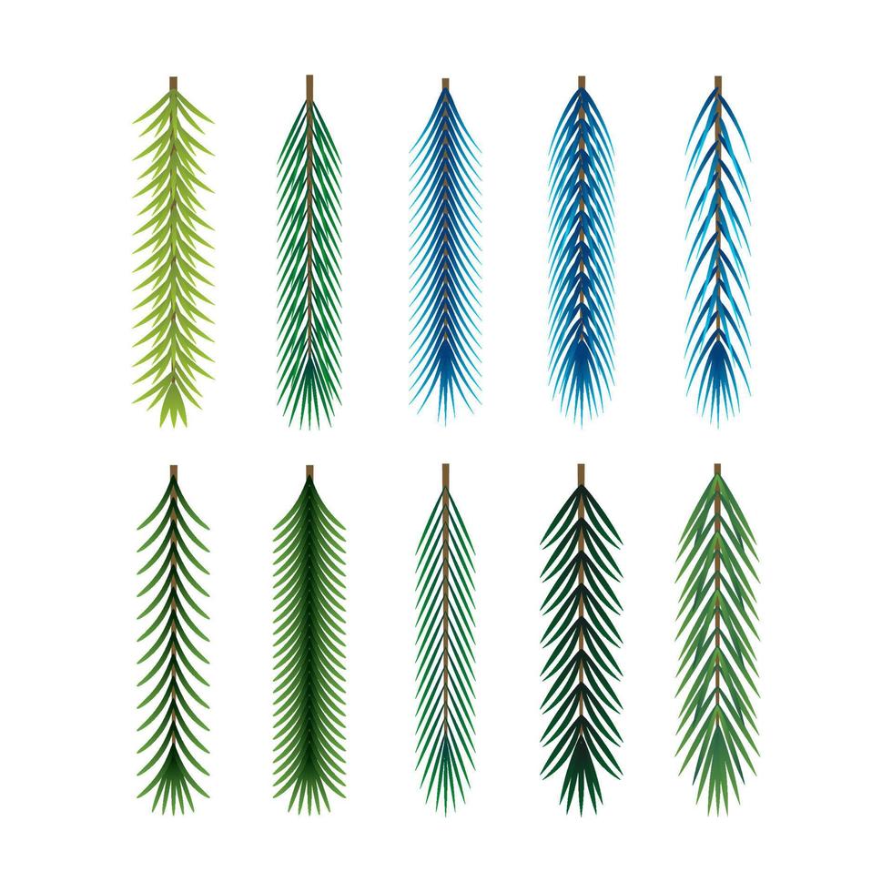 Christmas Trees Leaves Png Images With Different Sizes - Leaf From Christmas Tree, vector