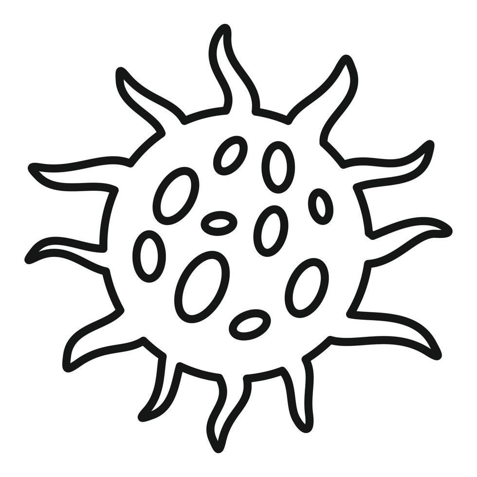 Infection virus icon, outline style vector