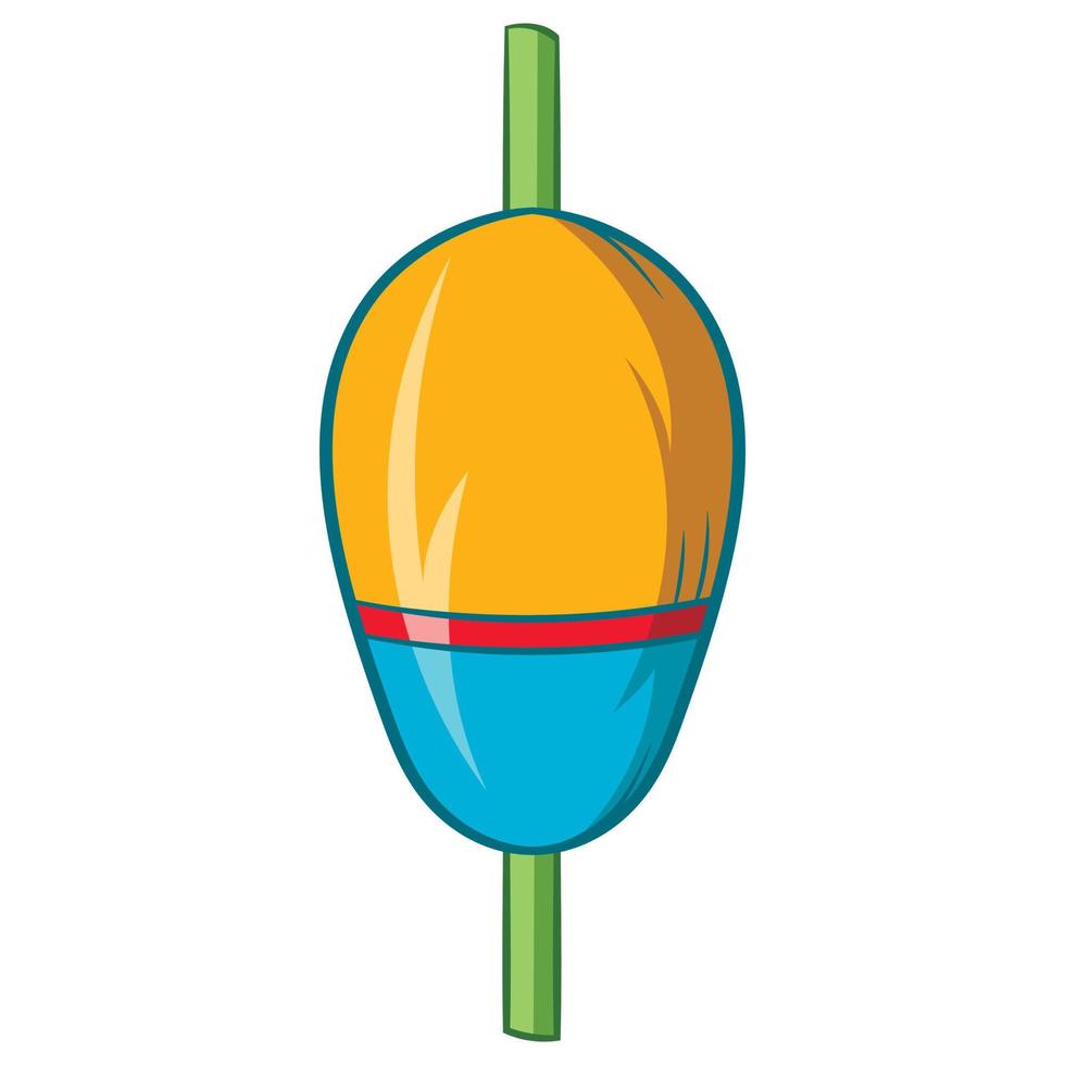 Bobber icon, cartoon style vector