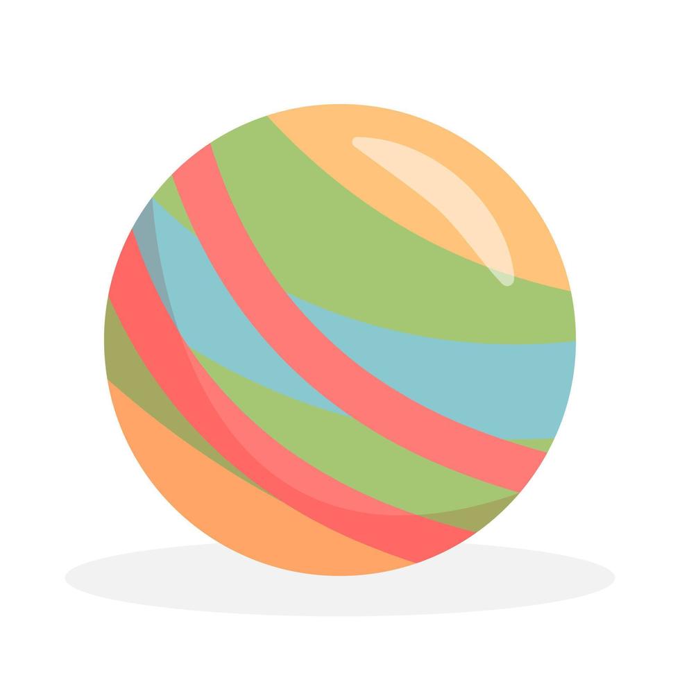 Children's toy colorful rubber ball vector