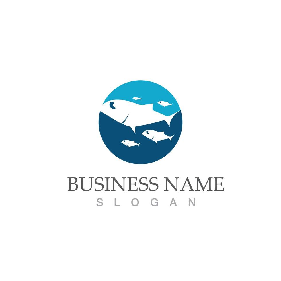 Shark illustration icon logo vector