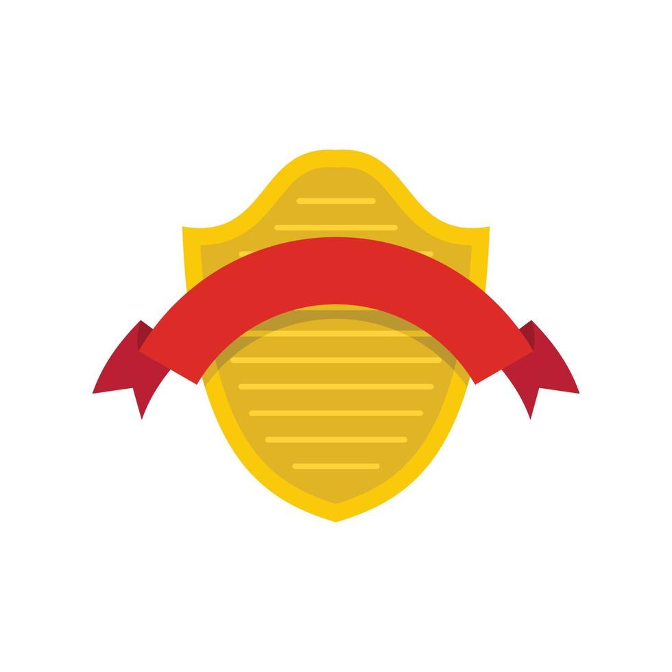 Badge premium icon, flat style vector