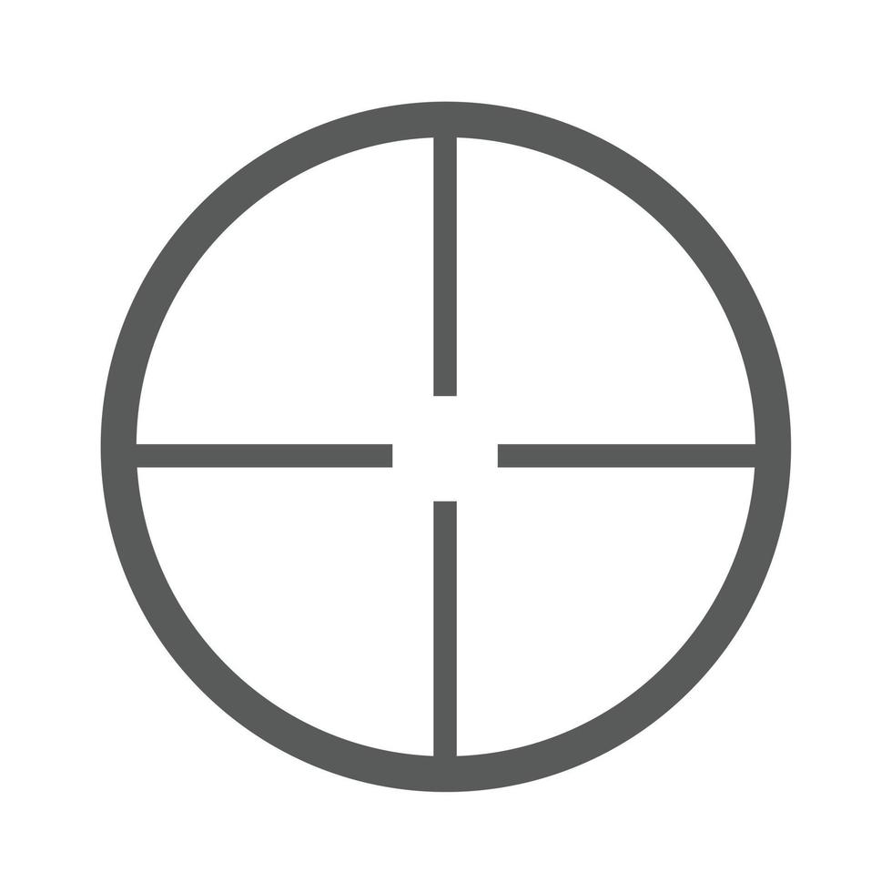 Aim icon vector simple