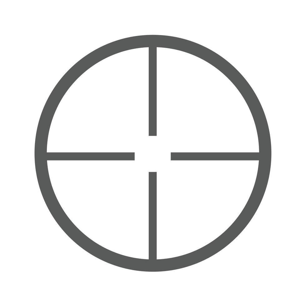 Aim icon vector simple