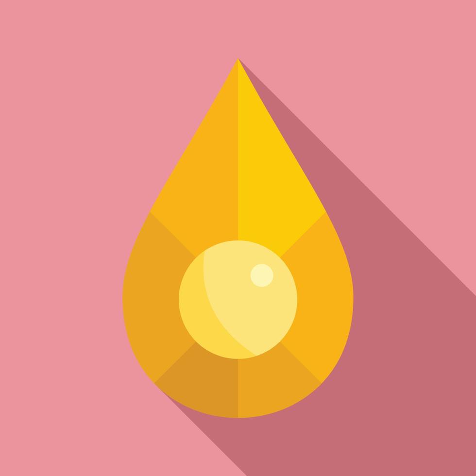 Jewel shape icon, flat style vector