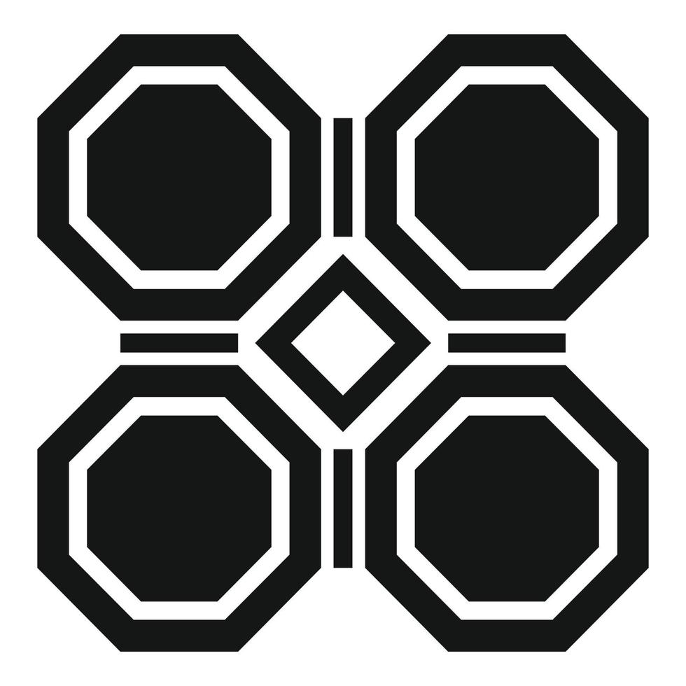 icono de pavimentación de jardín, estilo simple vector