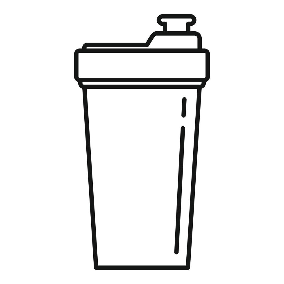 Liquid energy drink icon, outline style vector