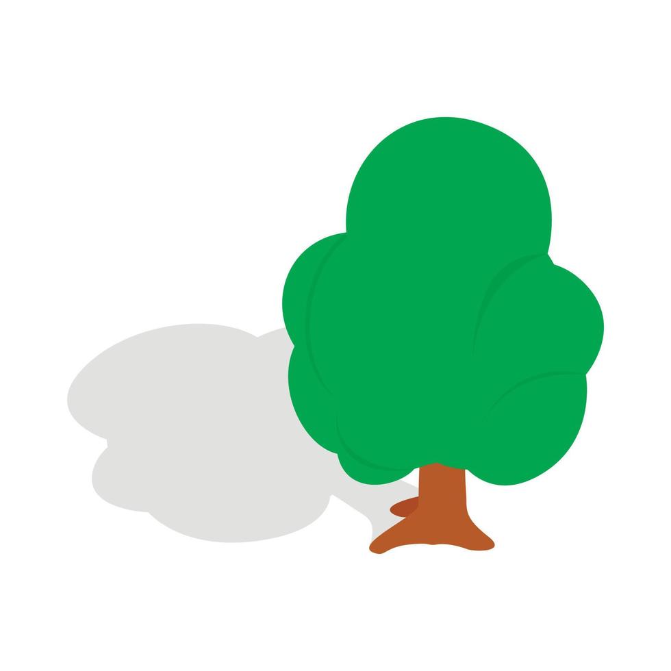 Tree icon, isometric 3d style vector