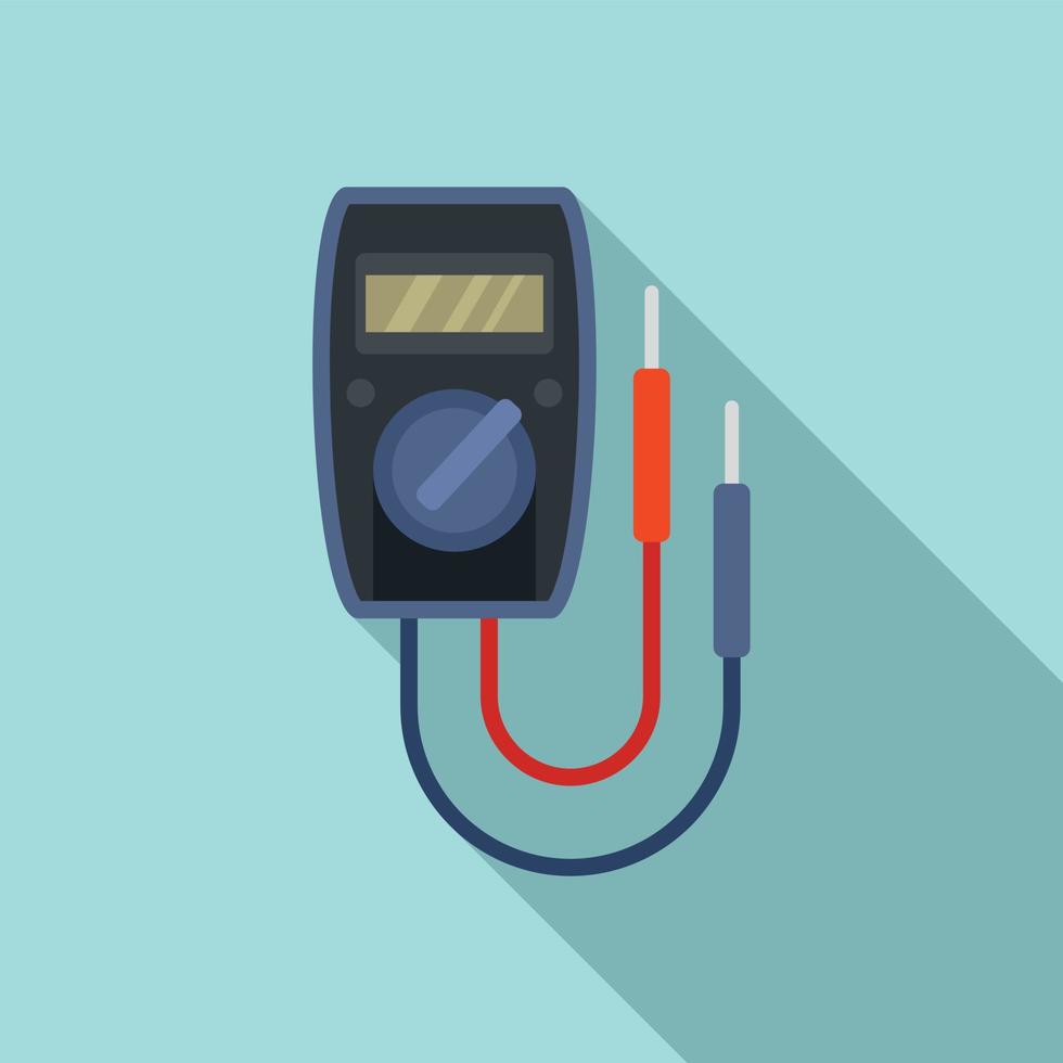 Digital multimeter icon, flat style vector