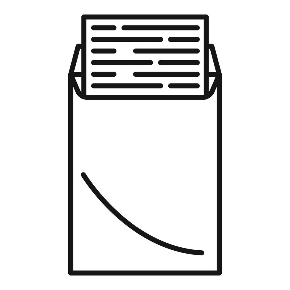 Editor icon, outline style vector