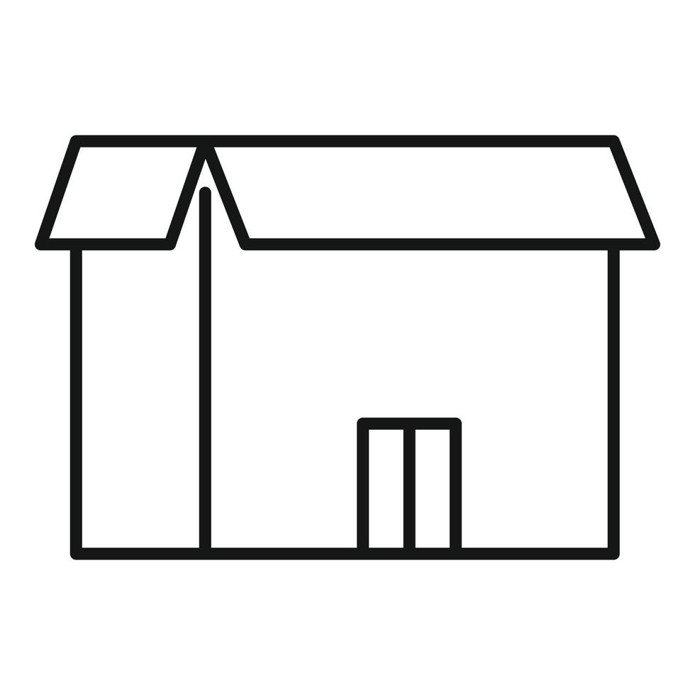 Storage objects box icon, outline style vector