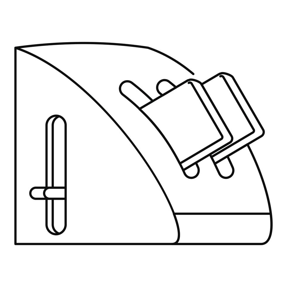 Modern toaster icon, outline style vector