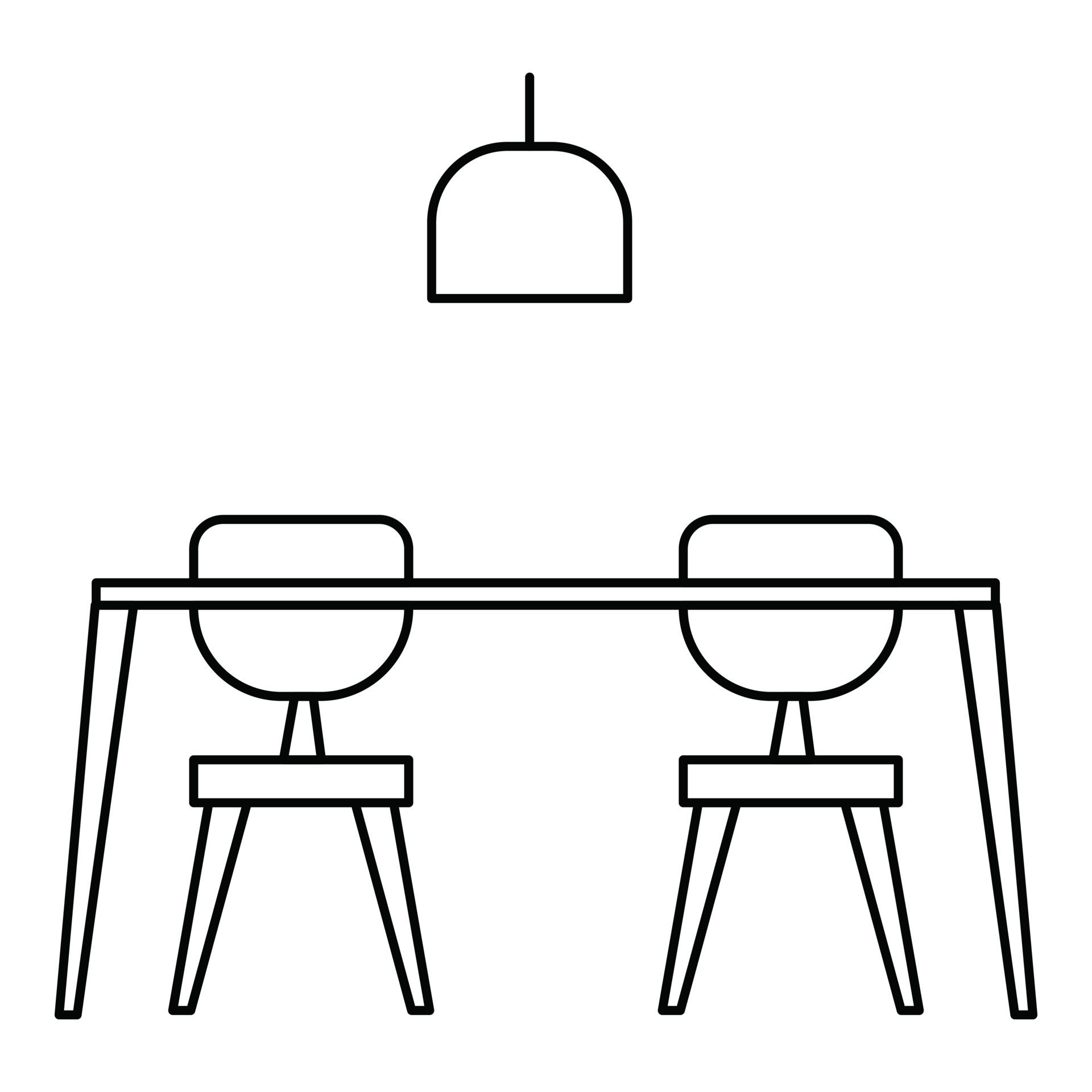 Table and chairs icon, outline style 14583981 Vector Art at Vecteezy