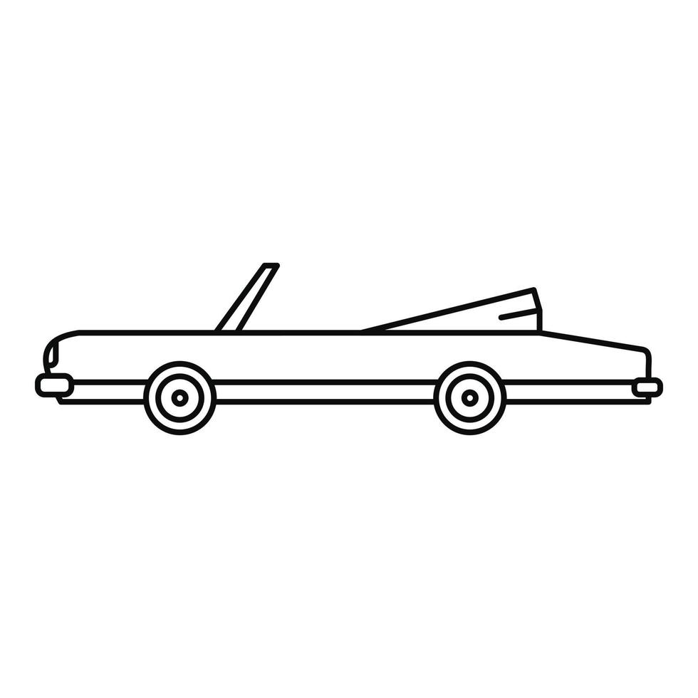 Rap american car icon, outline style vector