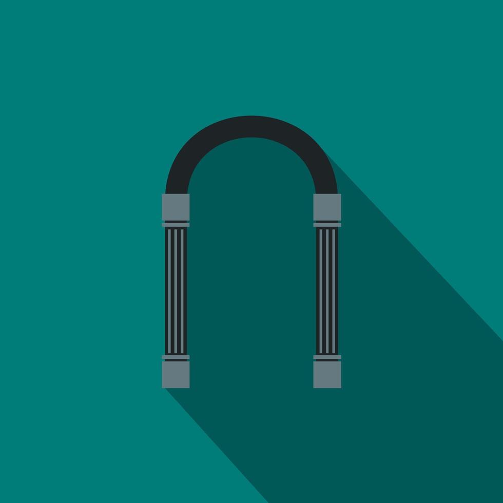Iron arch icon, flat style vector