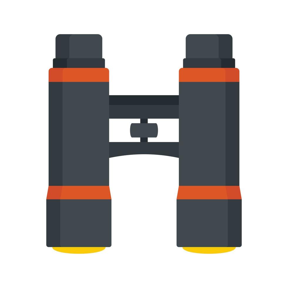 Lifeguard binoculars icon, flat style vector