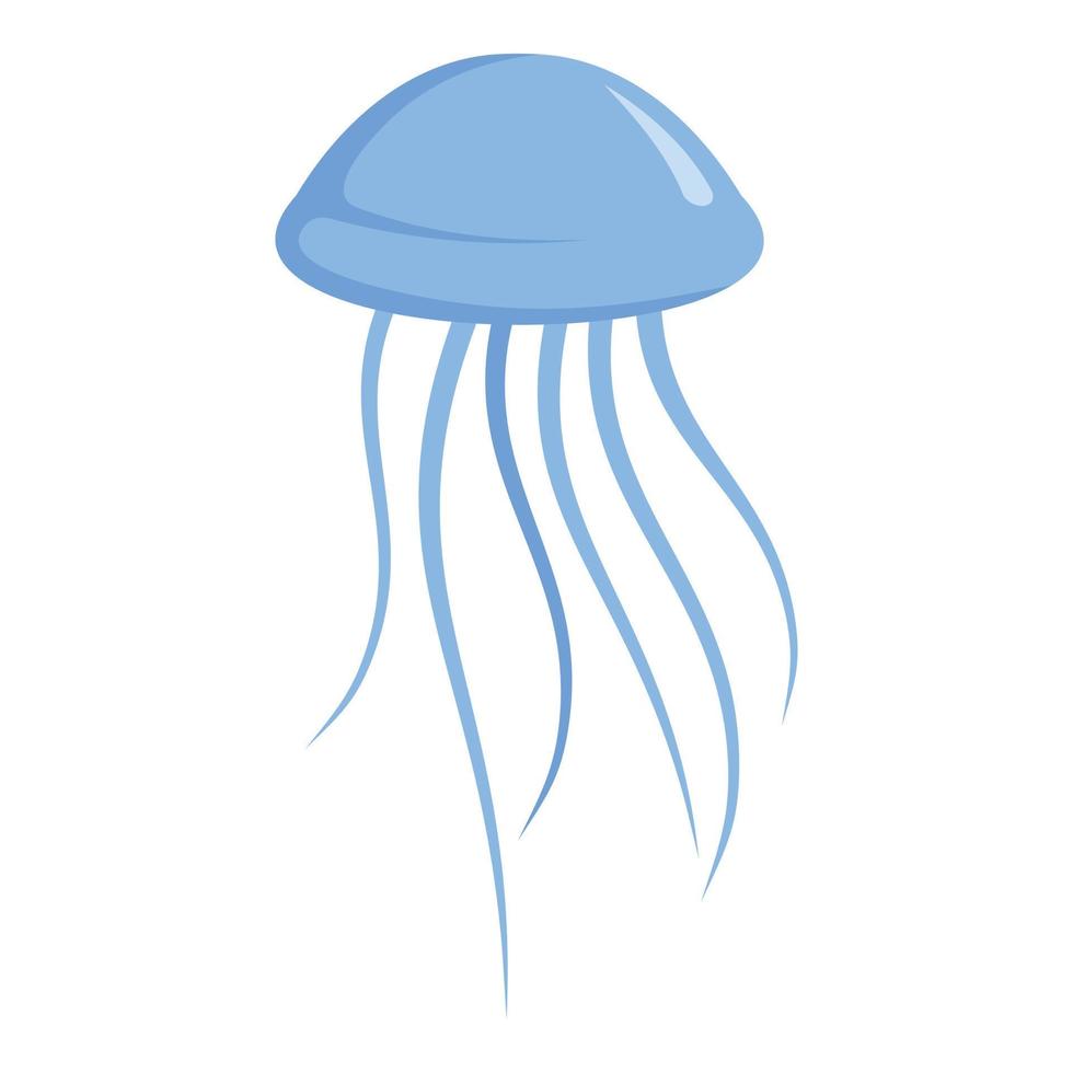 Jellyfish icon, cartoon style vector