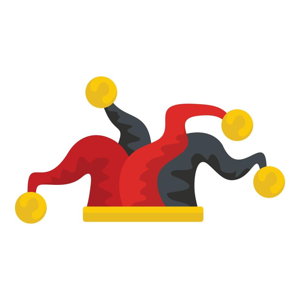 Jester icon, flat style vector