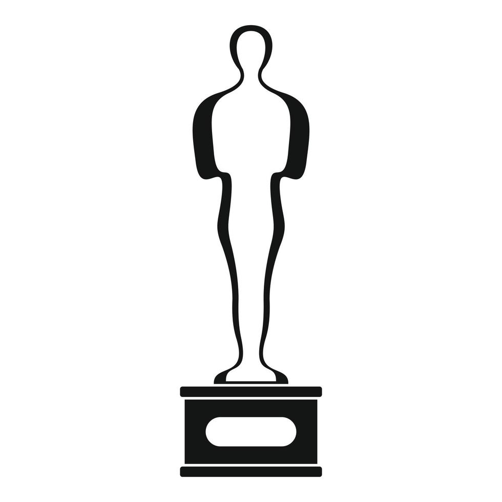 Award icon vector simple